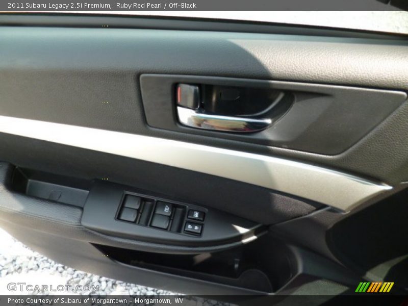 Ruby Red Pearl / Off-Black 2011 Subaru Legacy 2.5i Premium