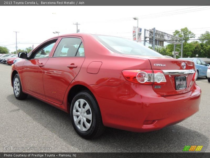 Barcelona Red Metallic / Ash 2013 Toyota Corolla L