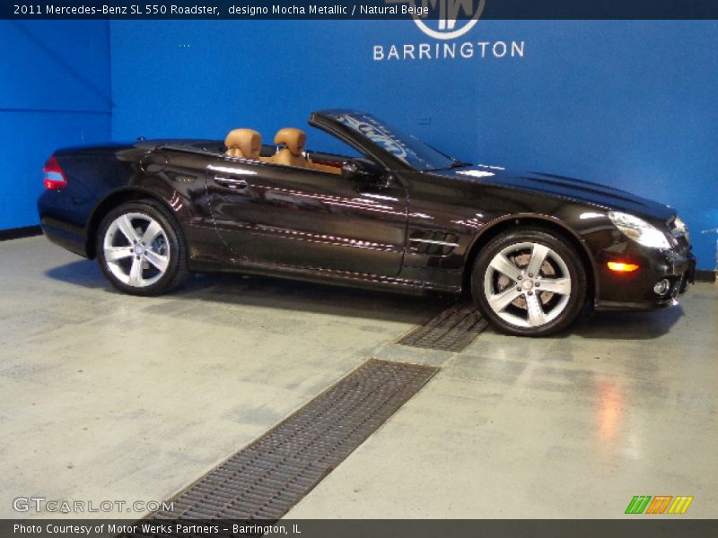 designo Mocha Metallic / Natural Beige 2011 Mercedes-Benz SL 550 Roadster