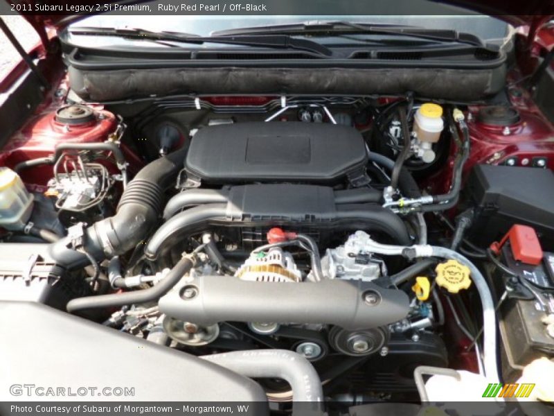 Ruby Red Pearl / Off-Black 2011 Subaru Legacy 2.5i Premium