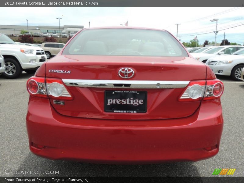 Barcelona Red Metallic / Ash 2013 Toyota Corolla L