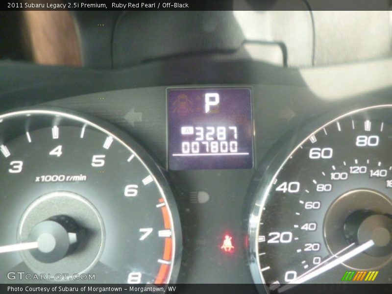 Ruby Red Pearl / Off-Black 2011 Subaru Legacy 2.5i Premium