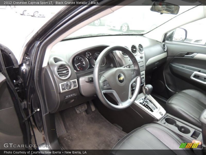 Black Granite Metallic / Black 2012 Chevrolet Captiva Sport LT