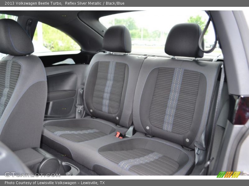 Reflex Silver Metallic / Black/Blue 2013 Volkswagen Beetle Turbo