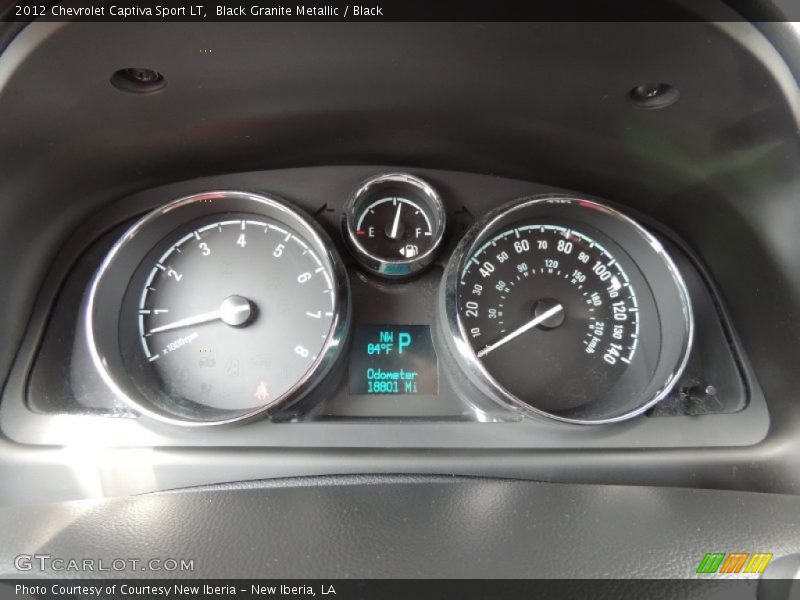 Black Granite Metallic / Black 2012 Chevrolet Captiva Sport LT