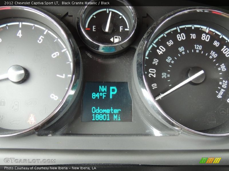 Black Granite Metallic / Black 2012 Chevrolet Captiva Sport LT