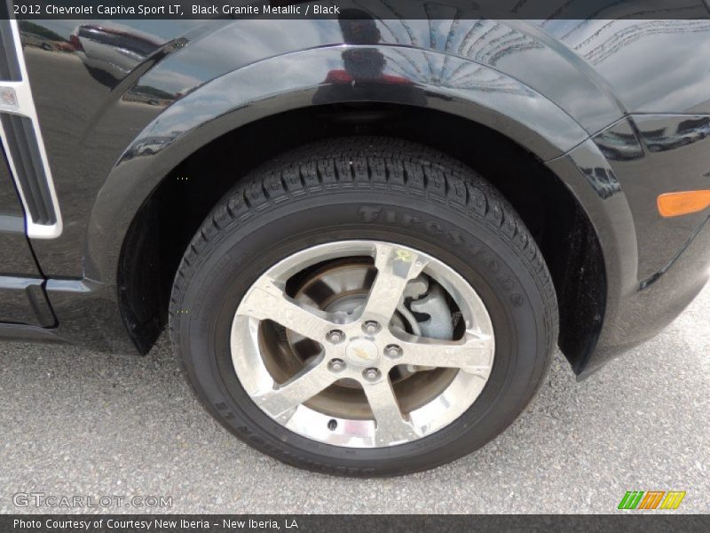 Black Granite Metallic / Black 2012 Chevrolet Captiva Sport LT