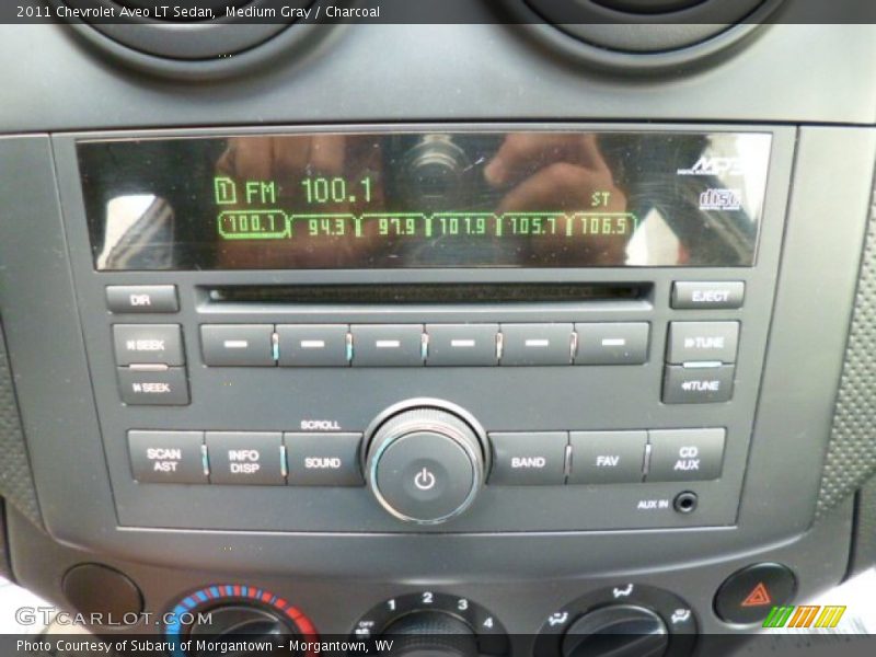 Medium Gray / Charcoal 2011 Chevrolet Aveo LT Sedan