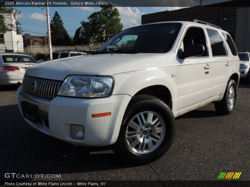 Oxford White / Black 2005 Mercury Mariner V6 Premier