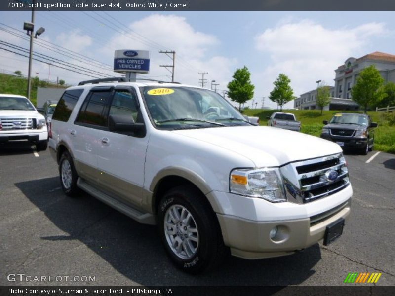 Oxford White / Camel 2010 Ford Expedition Eddie Bauer 4x4