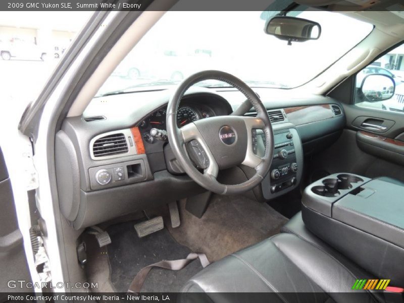Summit White / Ebony 2009 GMC Yukon SLE