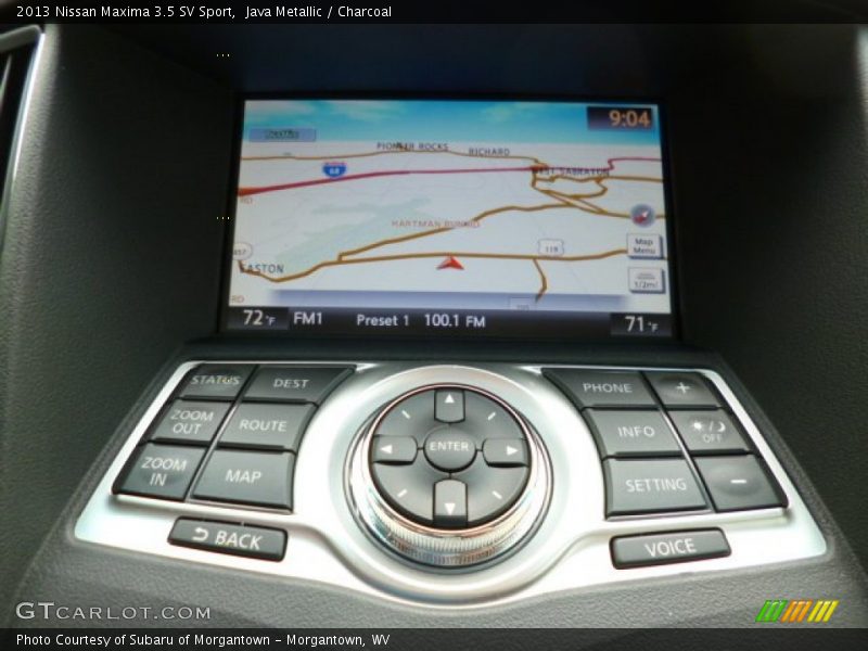 Navigation of 2013 Maxima 3.5 SV Sport