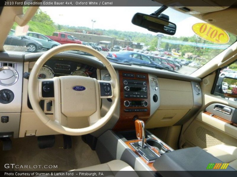 Oxford White / Camel 2010 Ford Expedition Eddie Bauer 4x4