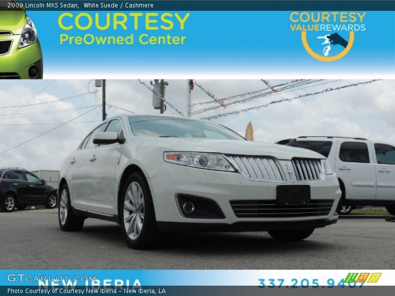 White Suede / Cashmere 2009 Lincoln MKS Sedan