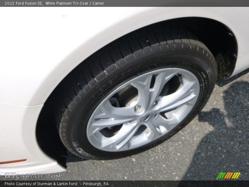 White Platinum Tri-Coat / Camel 2012 Ford Fusion SE