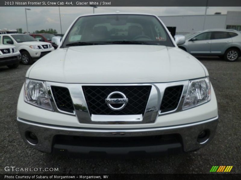 Glacier White / Steel 2013 Nissan Frontier SL Crew Cab 4x4