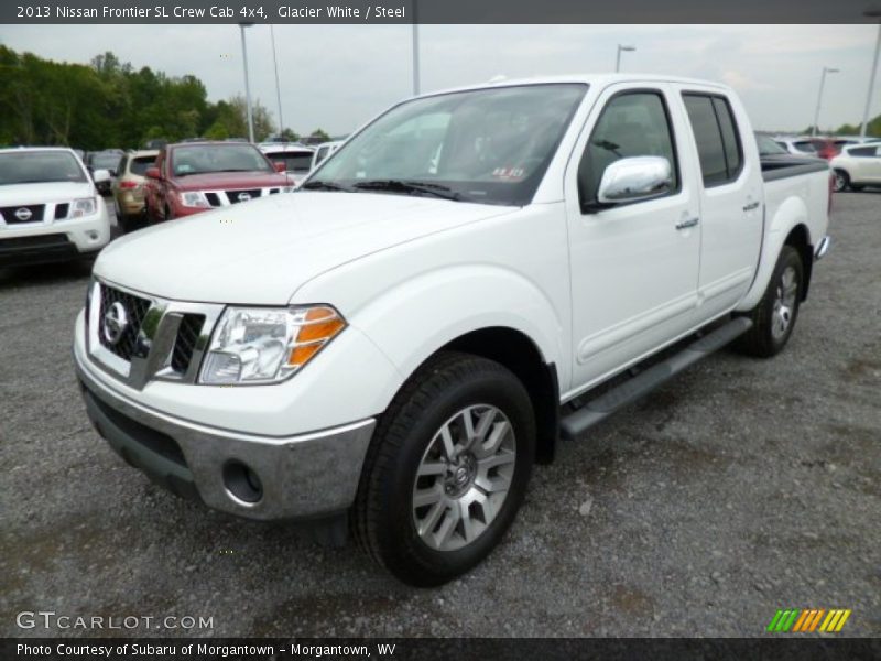 Glacier White / Steel 2013 Nissan Frontier SL Crew Cab 4x4
