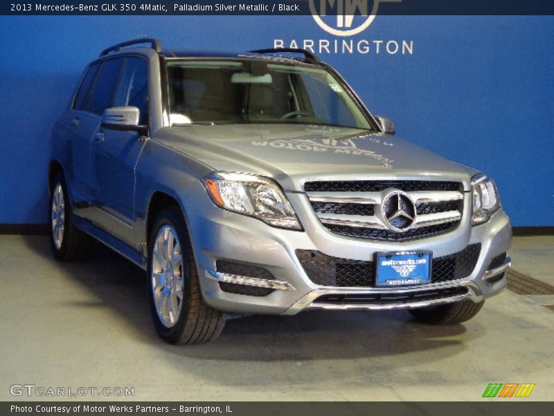 Palladium Silver Metallic / Black 2013 Mercedes-Benz GLK 350 4Matic