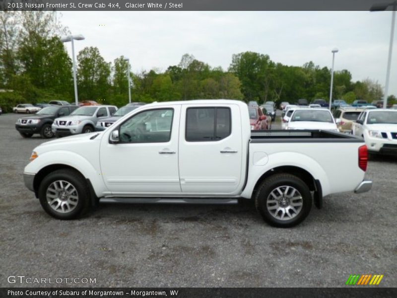 Glacier White / Steel 2013 Nissan Frontier SL Crew Cab 4x4