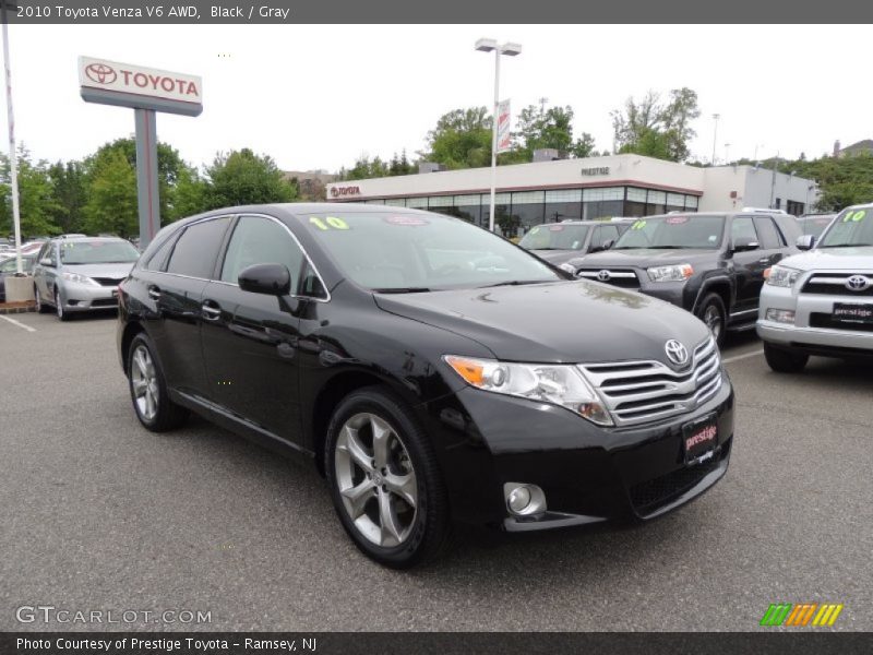 Black / Gray 2010 Toyota Venza V6 AWD
