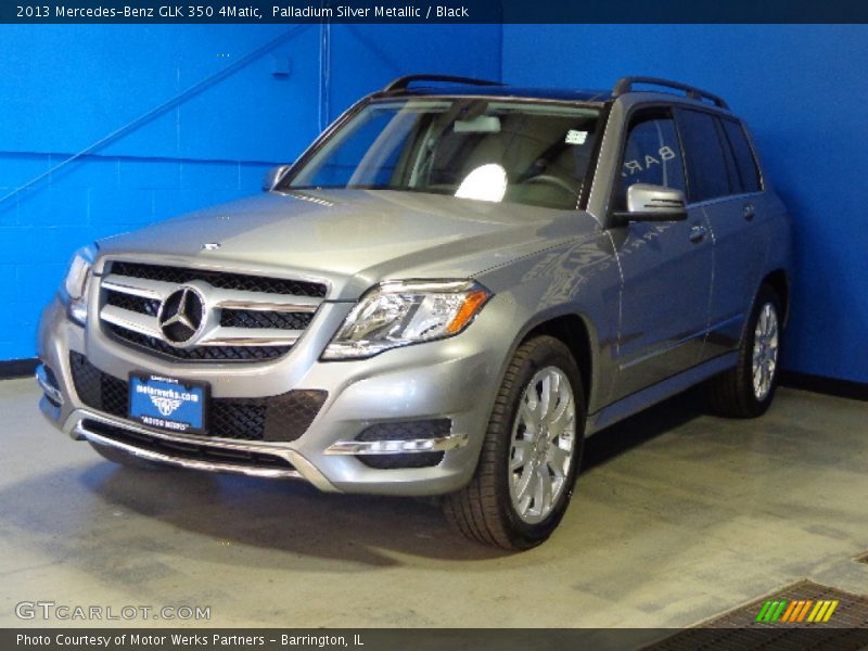 Palladium Silver Metallic / Black 2013 Mercedes-Benz GLK 350 4Matic