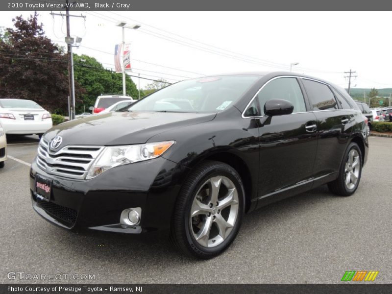 Black / Gray 2010 Toyota Venza V6 AWD