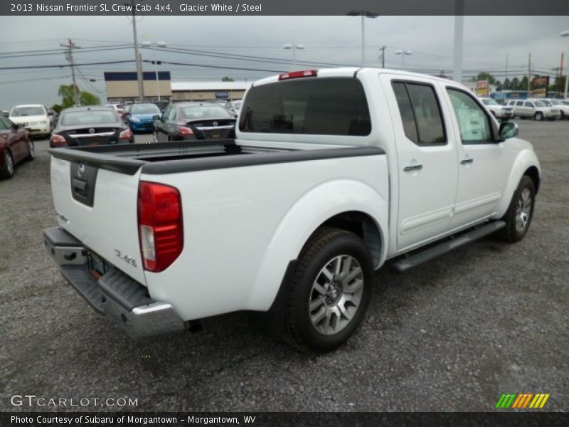 Glacier White / Steel 2013 Nissan Frontier SL Crew Cab 4x4