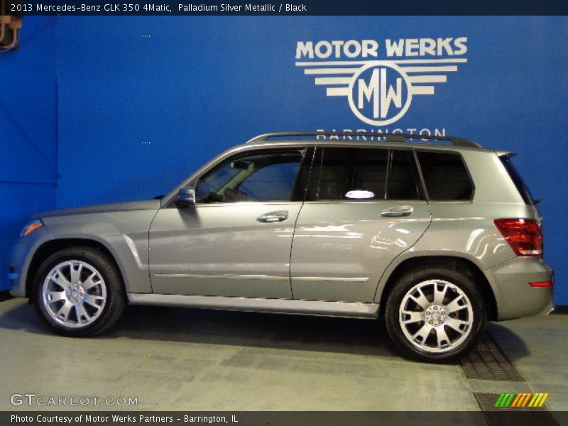 Palladium Silver Metallic / Black 2013 Mercedes-Benz GLK 350 4Matic