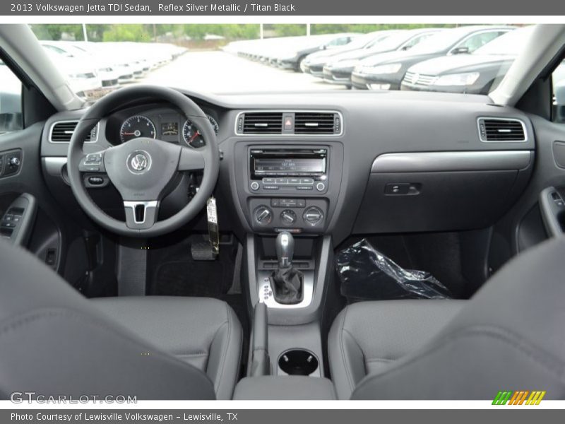 Reflex Silver Metallic / Titan Black 2013 Volkswagen Jetta TDI Sedan