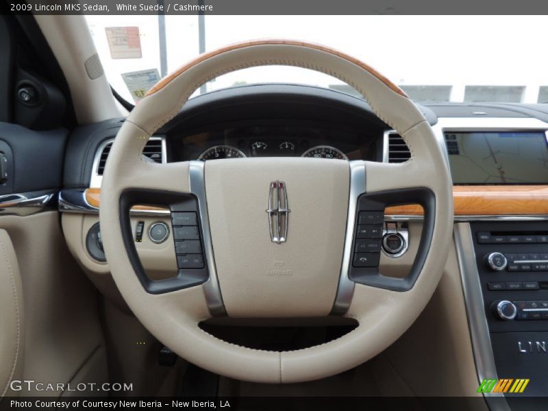 White Suede / Cashmere 2009 Lincoln MKS Sedan