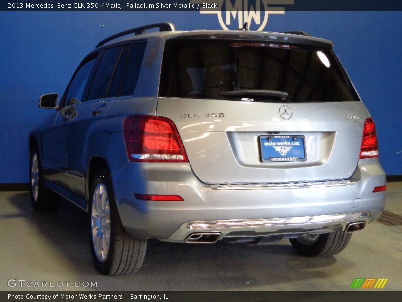 Palladium Silver Metallic / Black 2013 Mercedes-Benz GLK 350 4Matic