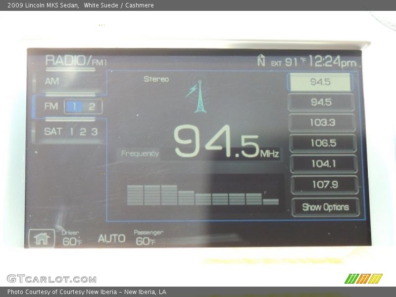 White Suede / Cashmere 2009 Lincoln MKS Sedan