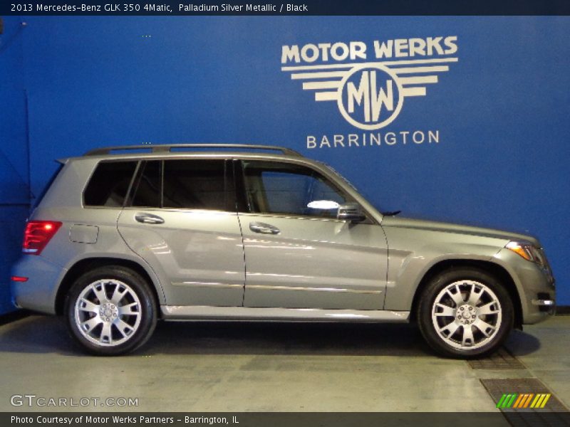 Palladium Silver Metallic / Black 2013 Mercedes-Benz GLK 350 4Matic