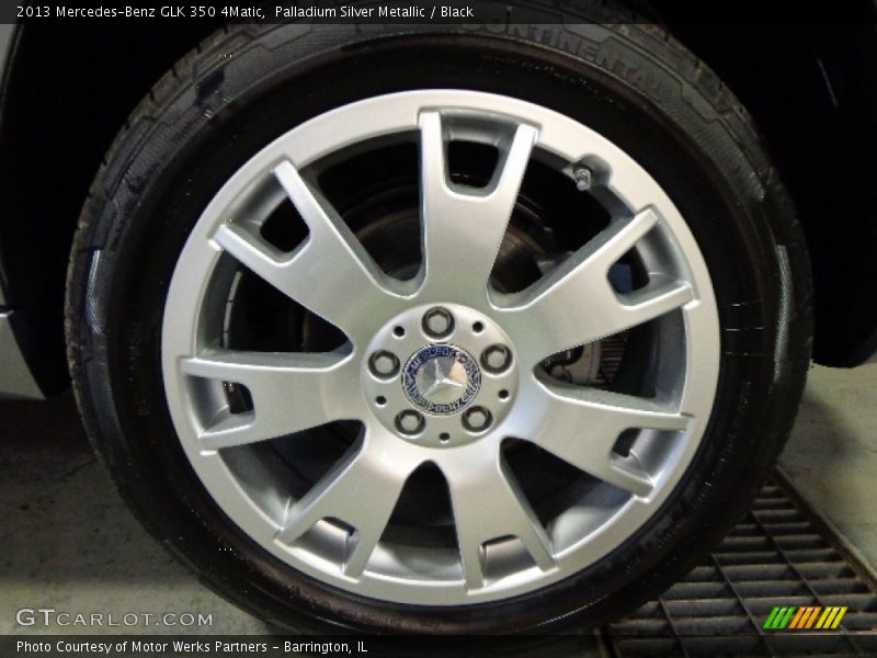 Palladium Silver Metallic / Black 2013 Mercedes-Benz GLK 350 4Matic