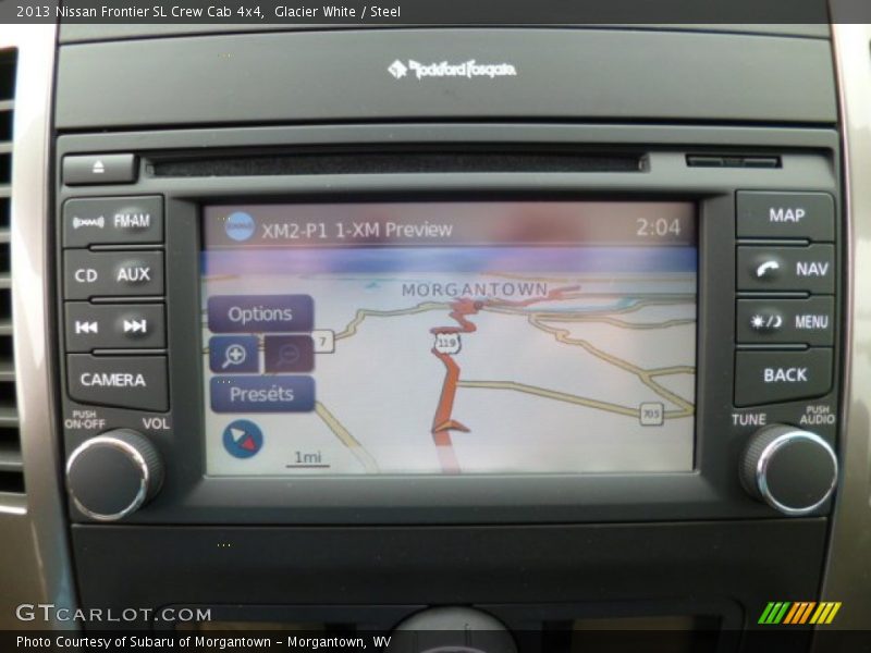 Glacier White / Steel 2013 Nissan Frontier SL Crew Cab 4x4