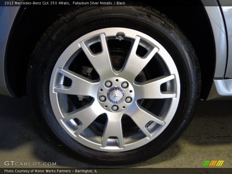 Palladium Silver Metallic / Black 2013 Mercedes-Benz GLK 350 4Matic