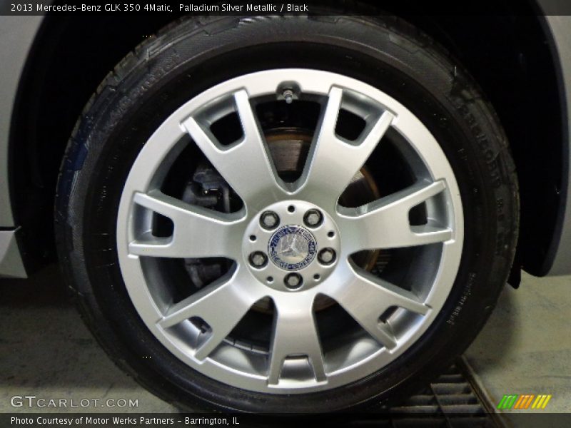 Palladium Silver Metallic / Black 2013 Mercedes-Benz GLK 350 4Matic