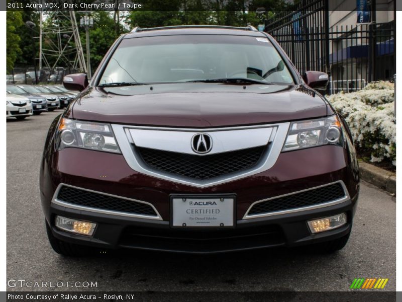 Dark Cherry Pearl / Taupe 2011 Acura MDX