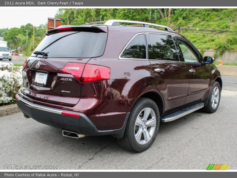 Dark Cherry Pearl / Taupe 2011 Acura MDX