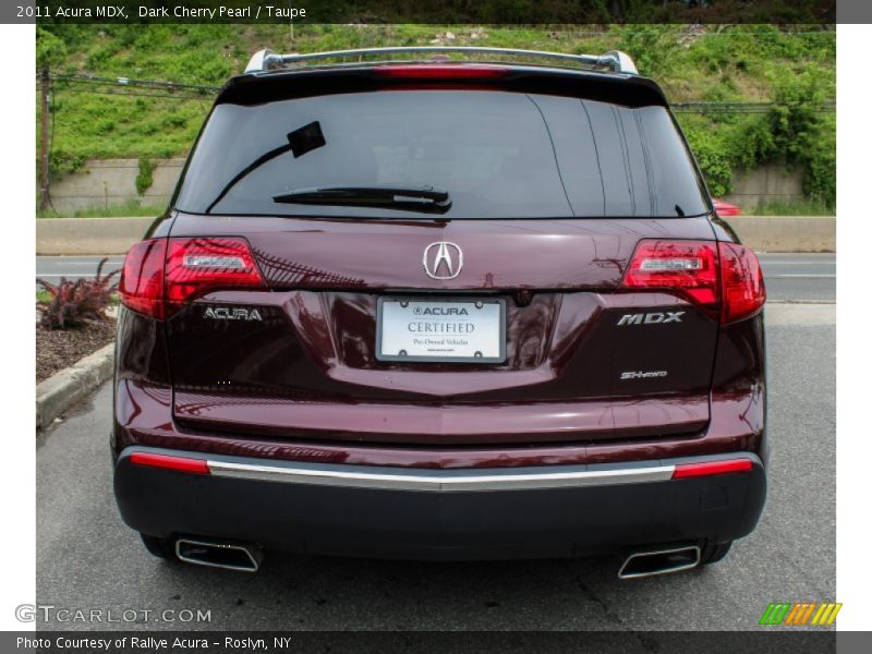 Dark Cherry Pearl / Taupe 2011 Acura MDX