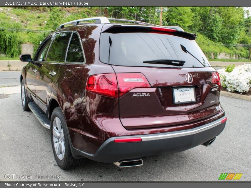 Dark Cherry Pearl / Taupe 2011 Acura MDX