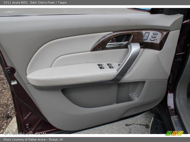 Dark Cherry Pearl / Taupe 2011 Acura MDX