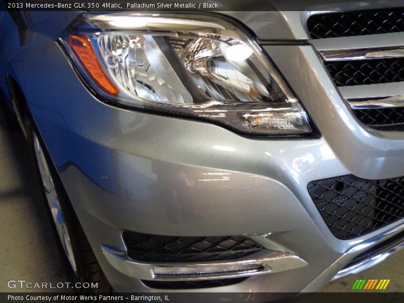Palladium Silver Metallic / Black 2013 Mercedes-Benz GLK 350 4Matic