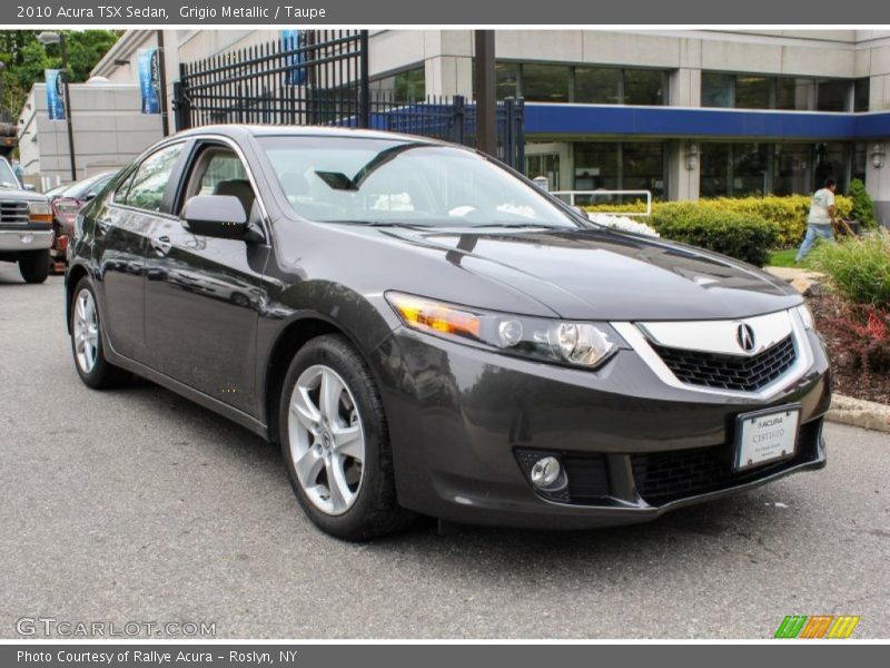 Grigio Metallic / Taupe 2010 Acura TSX Sedan