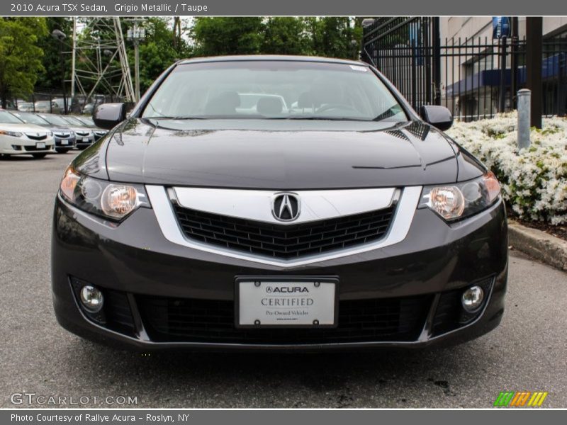 Grigio Metallic / Taupe 2010 Acura TSX Sedan