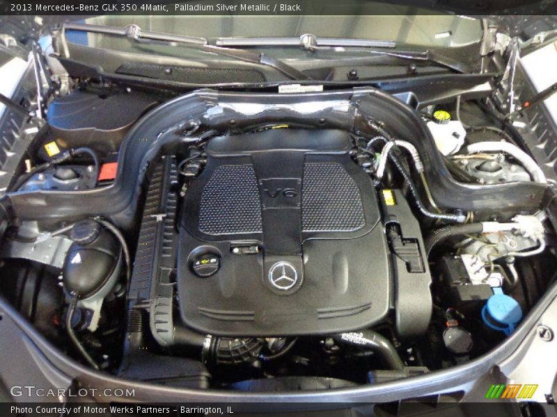 Palladium Silver Metallic / Black 2013 Mercedes-Benz GLK 350 4Matic