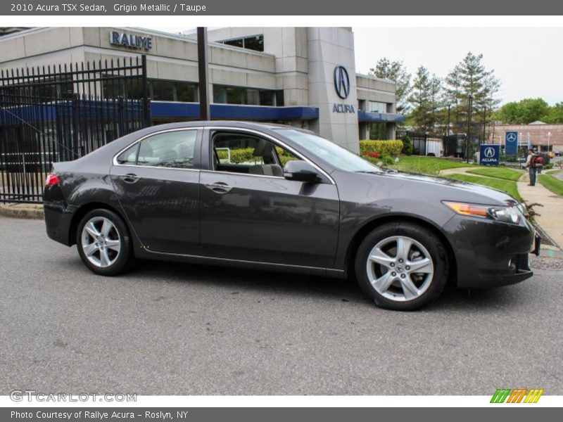 Grigio Metallic / Taupe 2010 Acura TSX Sedan