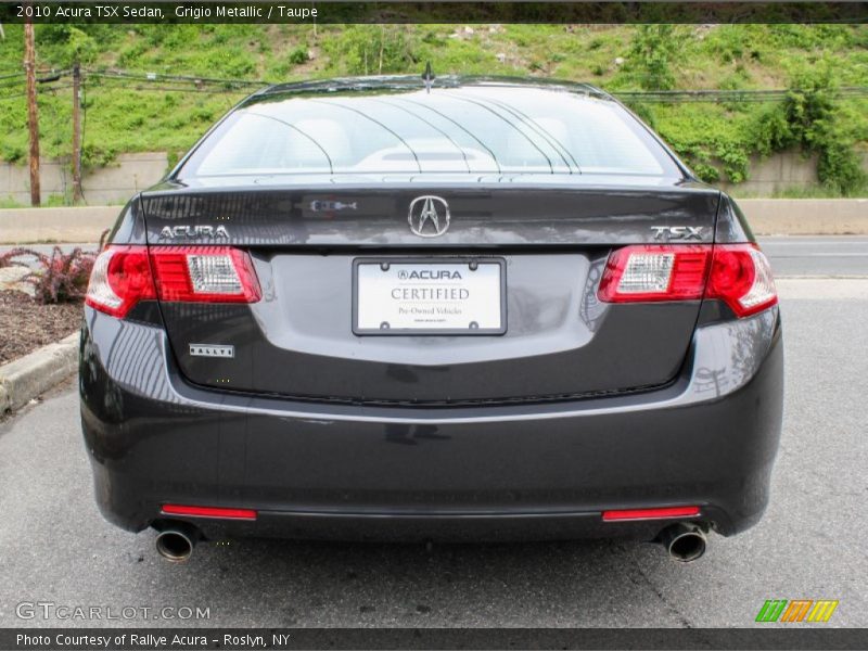 Grigio Metallic / Taupe 2010 Acura TSX Sedan