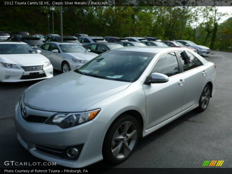 Classic Silver Metallic / Black/Ash 2012 Toyota Camry SE V6