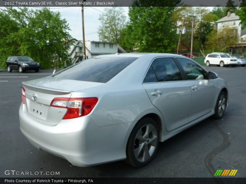 Classic Silver Metallic / Black/Ash 2012 Toyota Camry SE V6